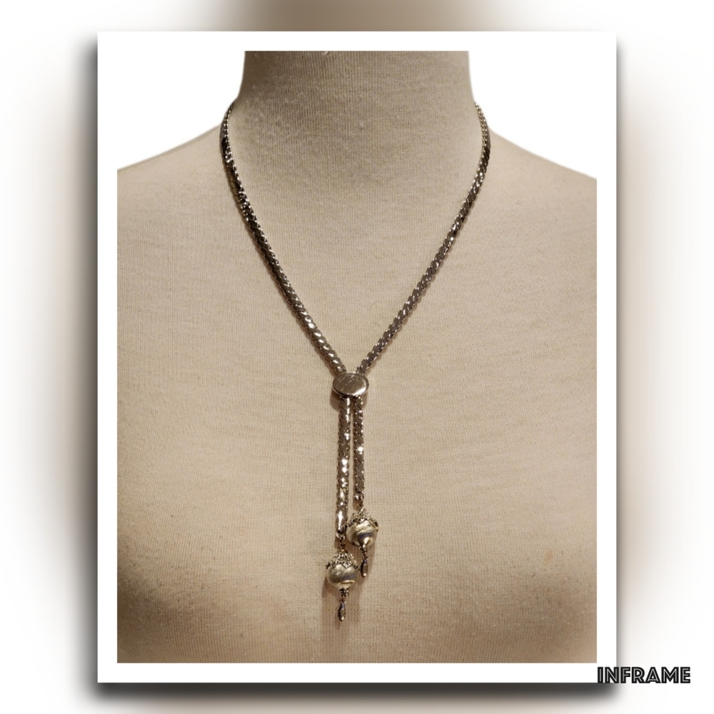 Monet Slide Vintage Necklace with Decorative Beads